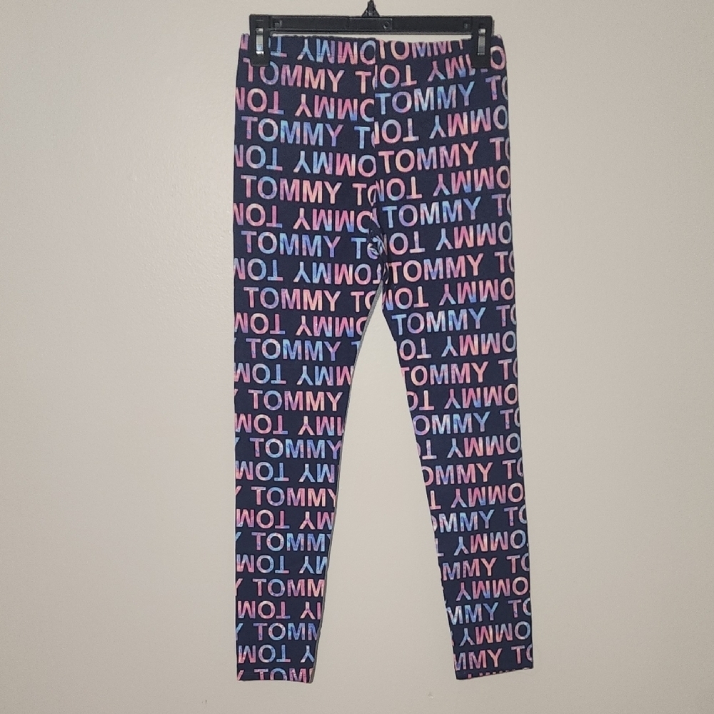 Tommy Hilfiger Kids Blue and Pink Logo Leggings - Picture 4 of 4